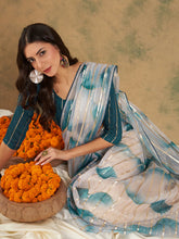 Womens Fashion Ethnic Blue Color Sarees-MLSHWSA1236BLU0ONE